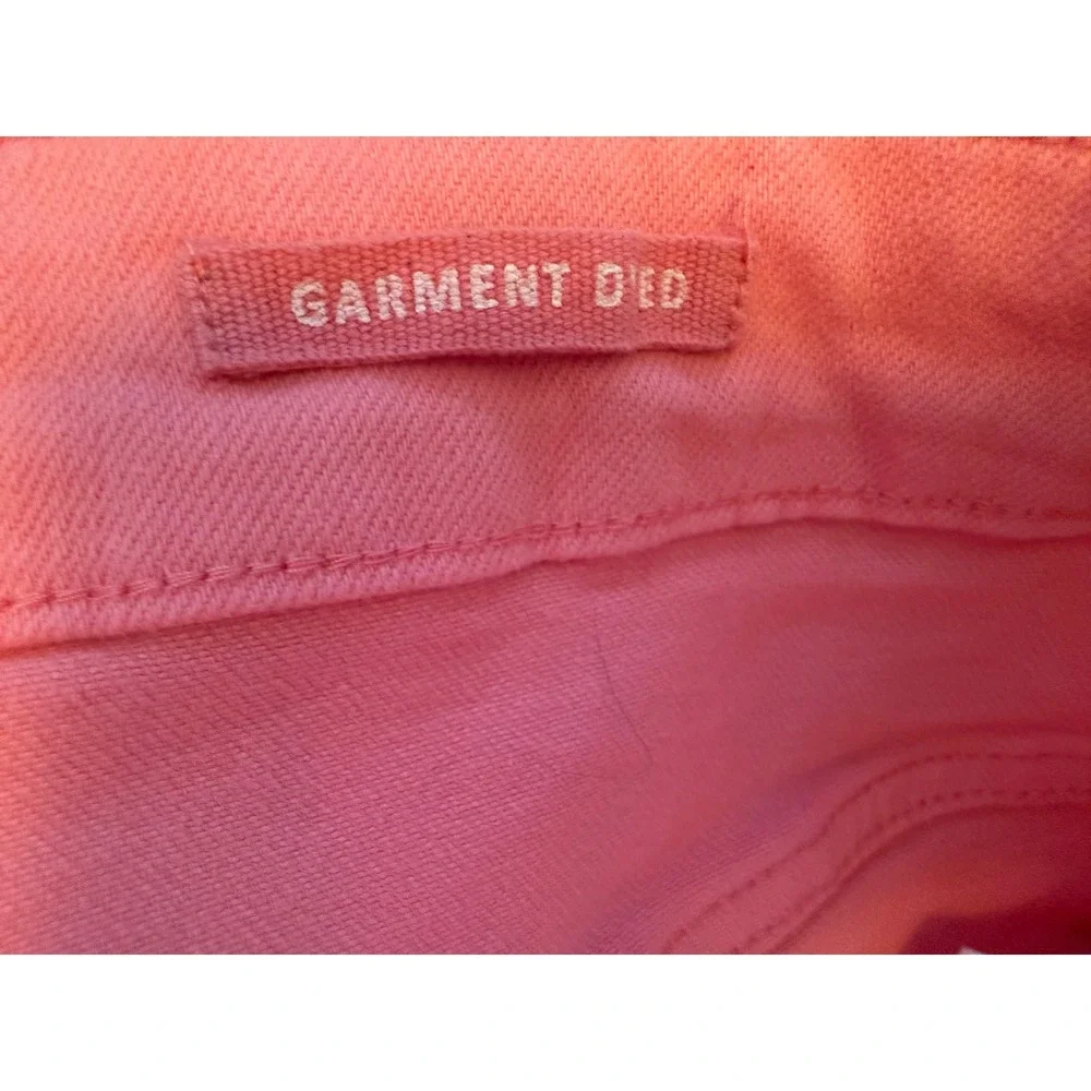 Judy Blue High Waist Pink Garment Dyed Cuffed Denim Shorts JB150285 C 2XL